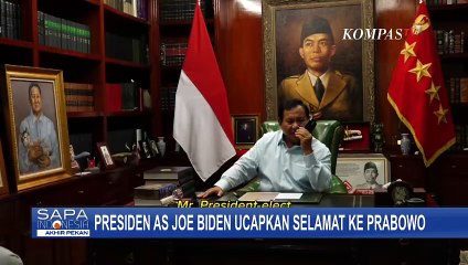 Momen Presiden AS Joe Biden Ucapkan Selamat ke Prabowo Melalui Sambungan Telepon