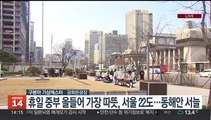 [날씨] 휴일 불쑥 짙어진 봄, 서울 22도…남해안, 제주 비