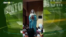 Impactante feligreses grabaron la Virgen de la do