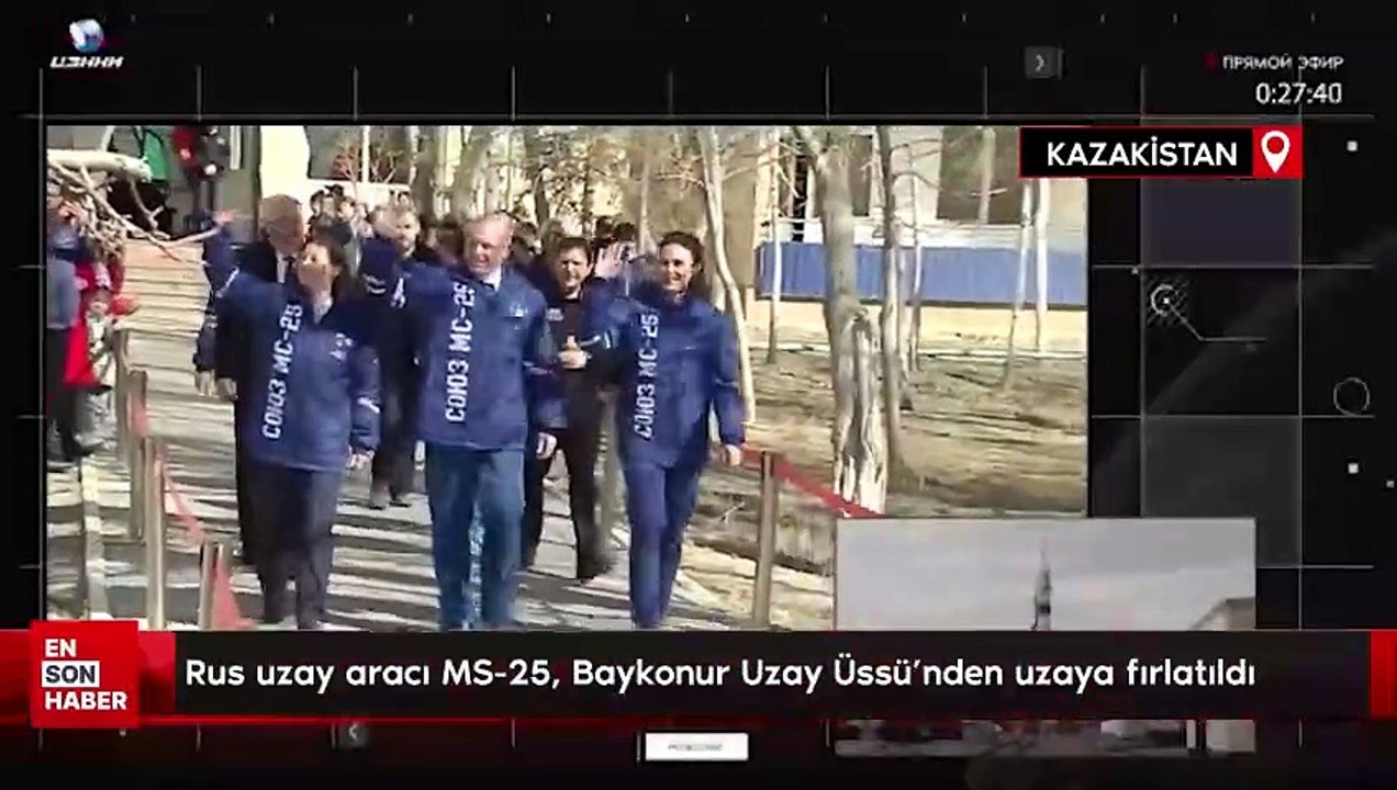 Rus uzay aracı MS-25, Baykonur Uzay Üssü’nden uzaya fırlatıldı
