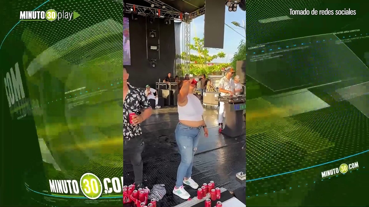 Festival de la cerveza Joven se desmayó tras beber gran cantidad de alcohol en un concurso