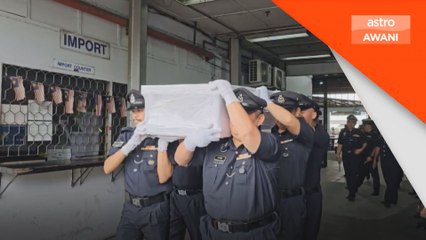 Mayat Koperal Sarthyaraj Jeevan tiba di Kuching