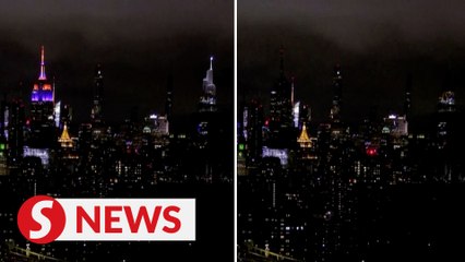 New York's Empire State Building goes dark for Earth Hour