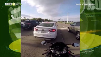 Motociclista se salvó de milagro en accidente de tránsito