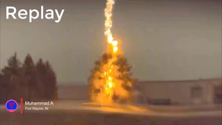 Insane Lightning Strike Caught On Tesla Sentry Mode | Teslcam Live