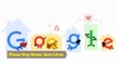 Coronavirus Tips Google Doodle : Quedate en Casa - Salva Vidas  : Ayuda a Detener el Coronavirus