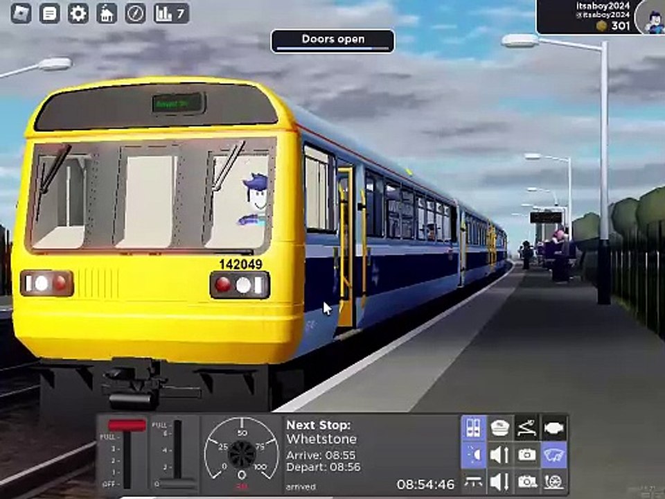 This is how slow a class 142 accelerates... 0 -> 20km/h in 16 seconds...