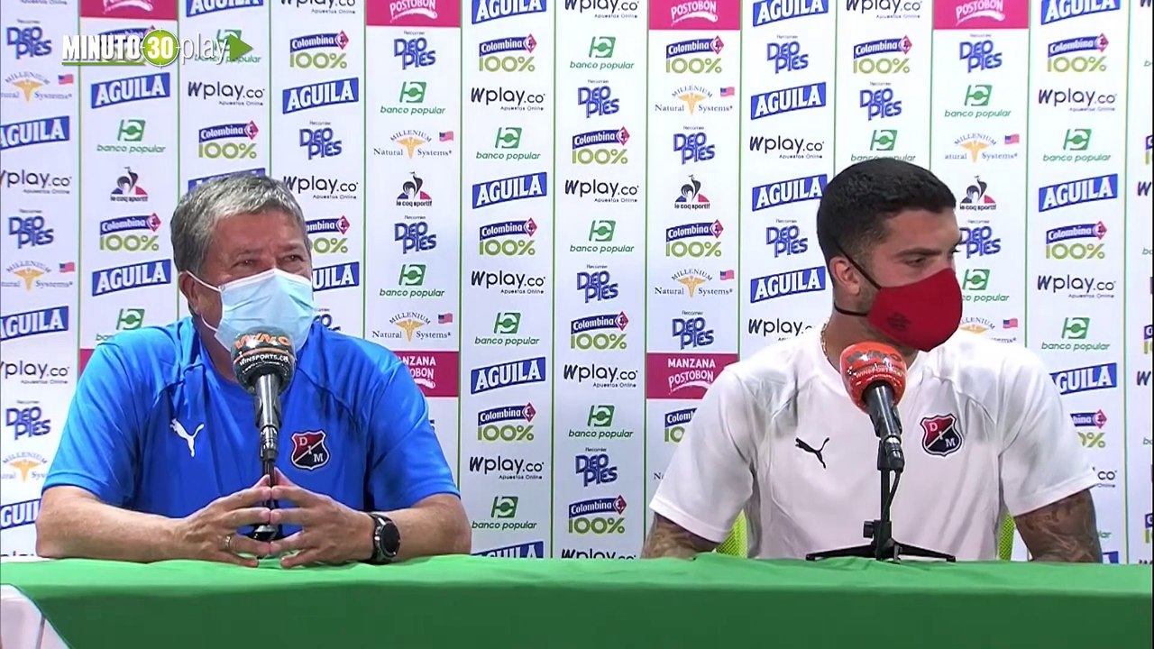 Hernán Darío Gómez, satisfecho con el empate que logró Medellín ante Cali