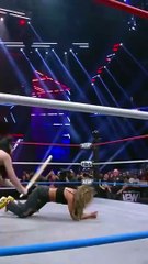 The aftermath of the brutal attack on Britt Baker by The Outcasts during AEW Dynamite!