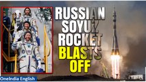 Russian Soyuz rocket with 3 astronauts blasts off to ISS, days after glitch | Oneindia