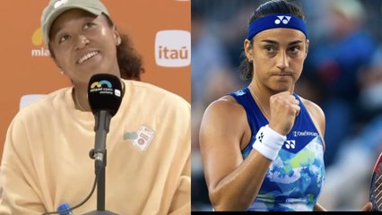 Download Video: WTA - Miami 2024 - Naomi Osaka en rit de devoir jouer à nouveau Caroline Garcia à Miami : 