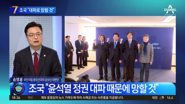 조국 “윤석열 정권 대파 때문에 망할 것”