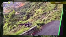 Grave accidente entre Juan XXIII y vallejuelos conductor de vehículo pierde el control y cae al barranco