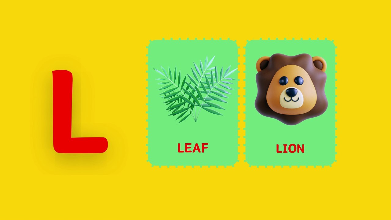 Learn Alphabet a to z with Words - Learning ABC Letters and Basic English Vocabulary