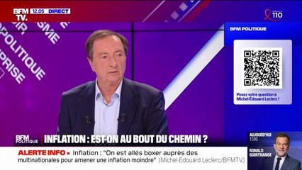 "En 2024, on sera à deux à trois points d'inflation en général" estime Michel-Édouard Leclerc