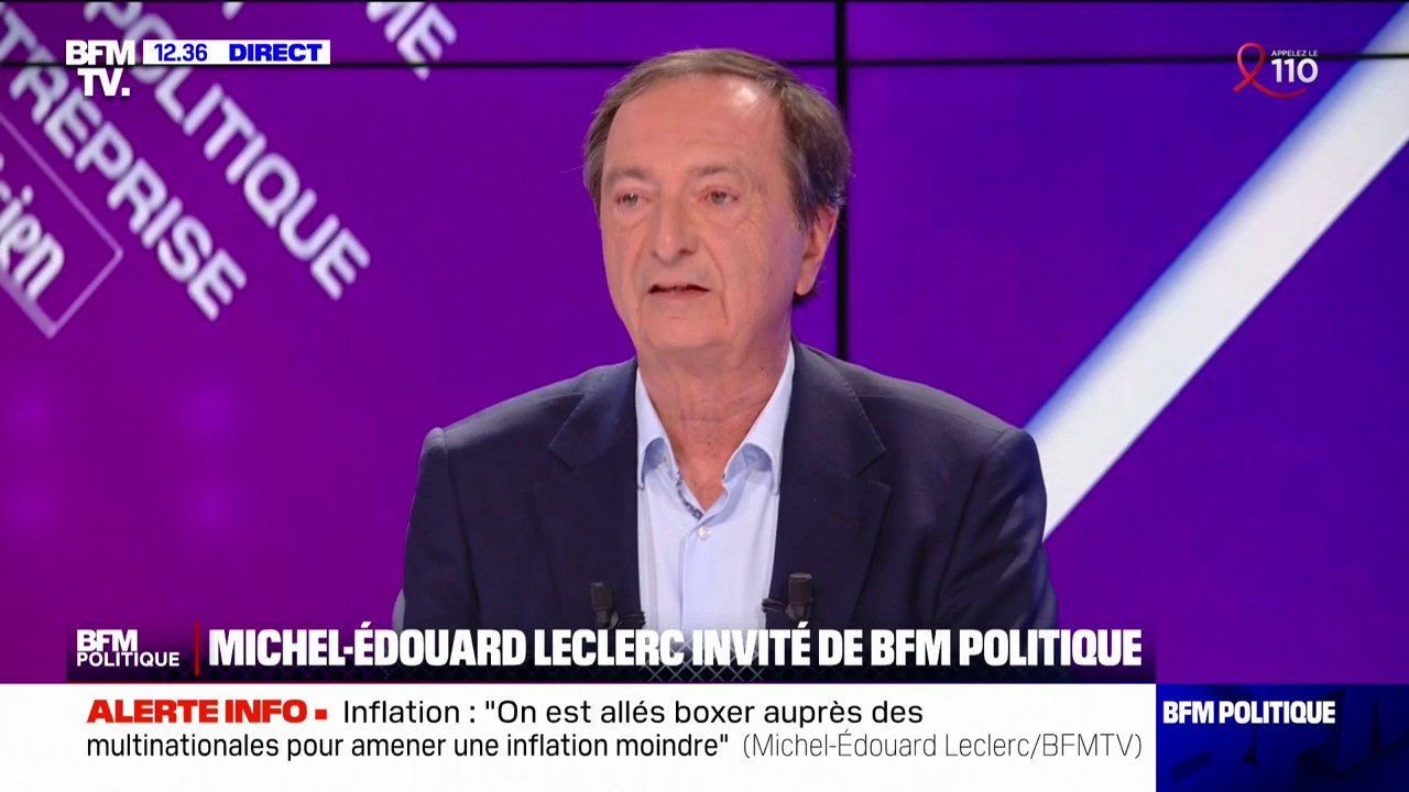"Je prends l'engagement, tout en baissant les prix, de ne pas altérer cette possible augmentation des revenus des agriculteurs" assure Michel-Édouard Leclerc