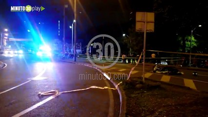 Fletero cayó muerto en el centro de Medellín tras persecución policial