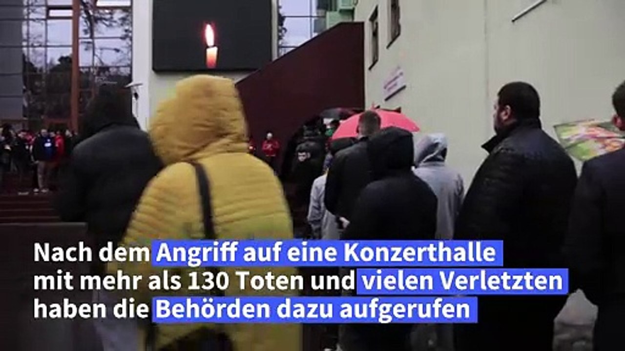 Moskauer spenden massenhaft Blut für Anschlags-Opfer