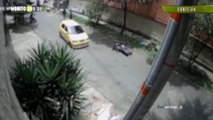Momento en el que taxista mata a un presunto ladrón en Itagüi