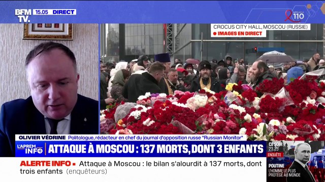 Olivier Védrine (politologue), sur l'attaque à Moscou: On craint l'instrumentalisation de cet attentat pour bombarder encore plus l'Ukraine