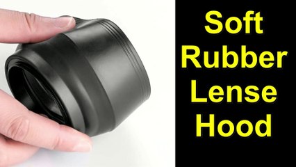 Universal Collapsible Sun Shade Lens Hood for your DSLR - Unboxing, installation, and First Use