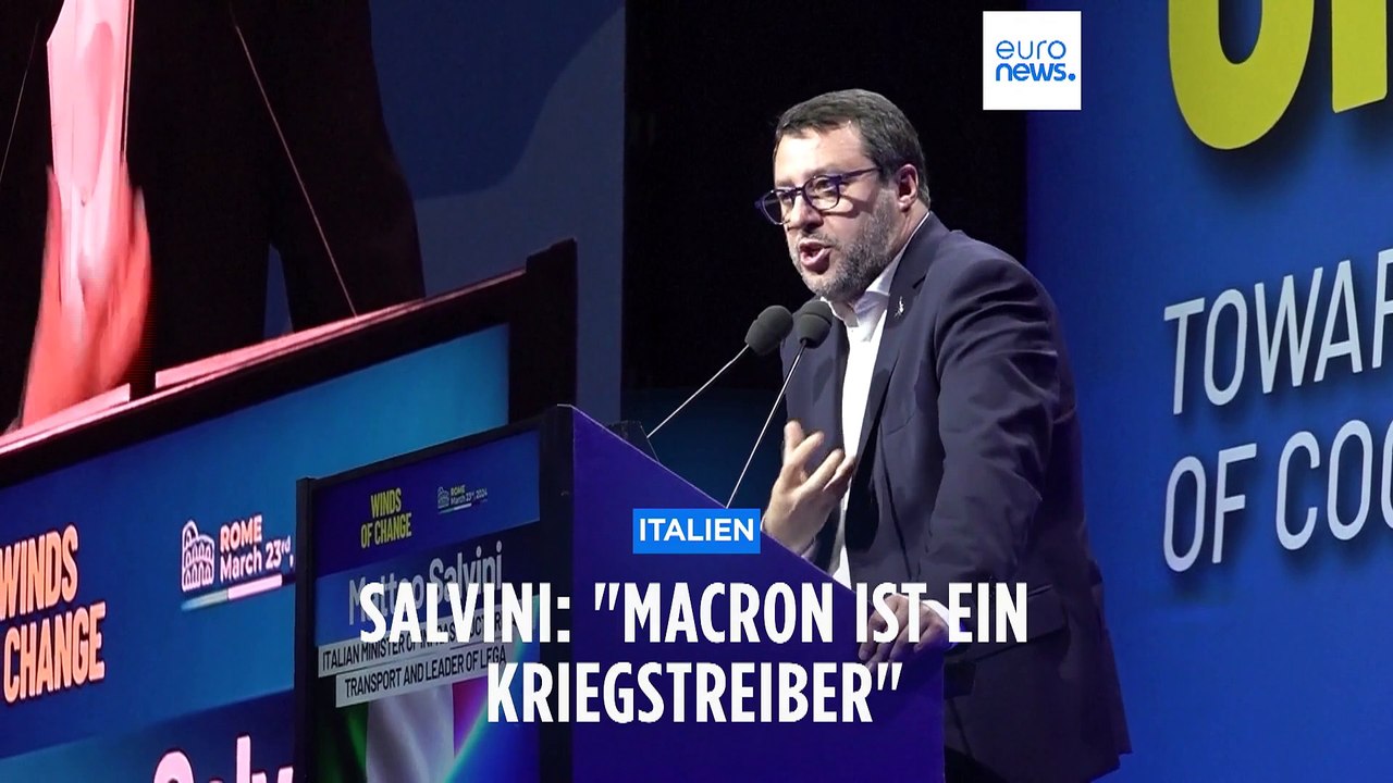Salvini: 'Macron ist ein Kriegstreiber'