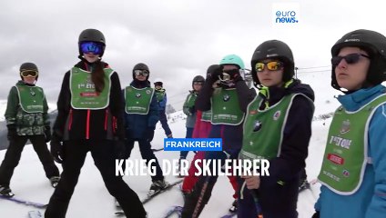 Krieg der Skilehrer in den französischen Alpen