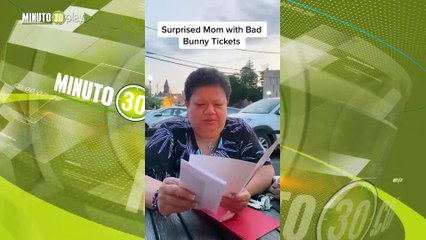 mujer rompió en llanto cuando le regalaron boletas de Bad Bunny