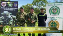 Dos presuntos disidentes FARC, fueron capturados con armas y explosivos en Guaviar
