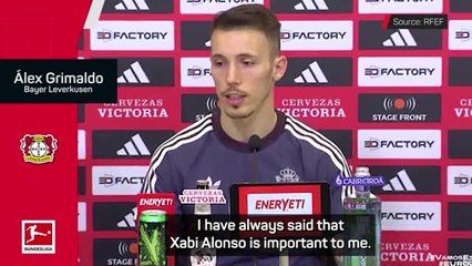 Grimaldo hails Alonso for 'best moment' of his career