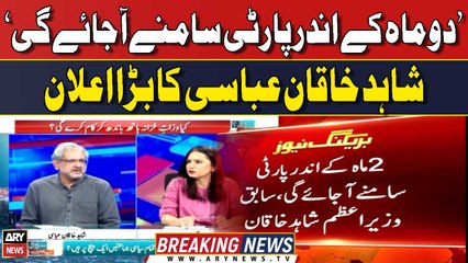 Shahid Khaqan Abbasi says New political party will emerge in 2 months