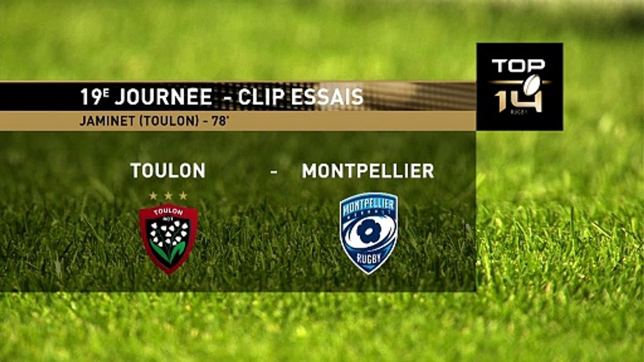 TOP 14 - Essai de Melvyn JAMINET (RCT) - RC Toulon - Montpellier Hérault Rugby