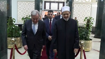 شيخ الأزهر يستقبل الأمين العام للأمم المتحدة ويناقشان مستجدات الأوضاع في غزة