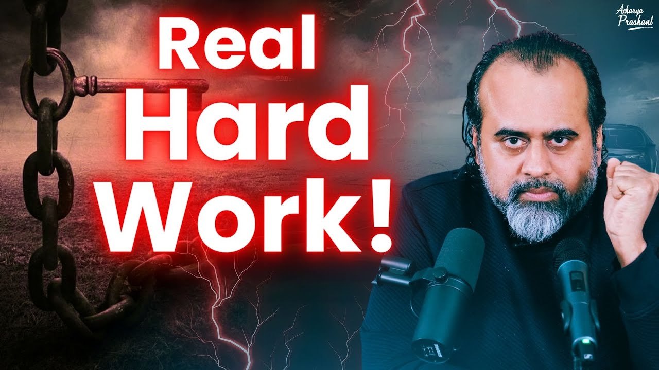 Real hard work is a result of a really happy mind || Acharya Prashant, with youth (2015)