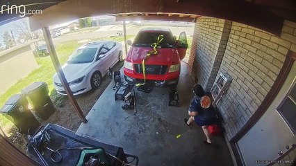 Mechanic Saved From Underneath Crushing Car