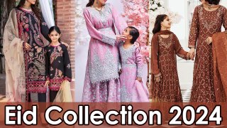Beautiful Mother and Daughter Matching Dresses 2024 Eid Collection