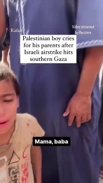 yt1s.com - Palestinian boy cries for parents after Israeli airstrike in Gaza shorts