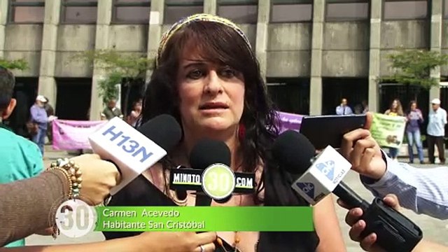 21-11-17 Con planton en la Alpujarra habitantes de San Cristobal piden respeto por sus derechos