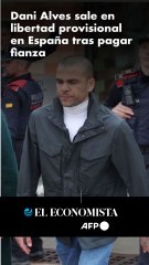 Dani Alves sale en libertad provisional en España tras pagar fianza
