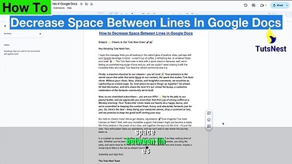 How to Decrease Line Spacing in Google Documents