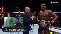 Israel Adesanya lanza bomba en cuando le dan el microfono tras KO contra Paulo Costa #UFC253