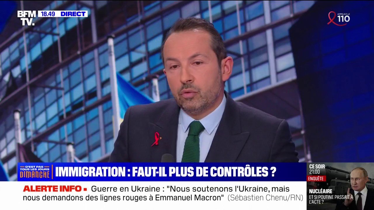 Lutte contre l'immigration: "On défend la double frontière", affirme Sébastien Chenu (RN)