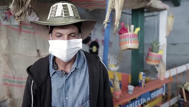 Habitantes de calle elaboraron silletas en la Feria de las Flores