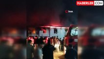 Kahramanmaraş'ta İnşaat İşçilerinin Kaldığı Konteynerde Yangın Çıktı