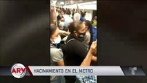 Pasajeros abarrotan metro sin cumplir con distancia social