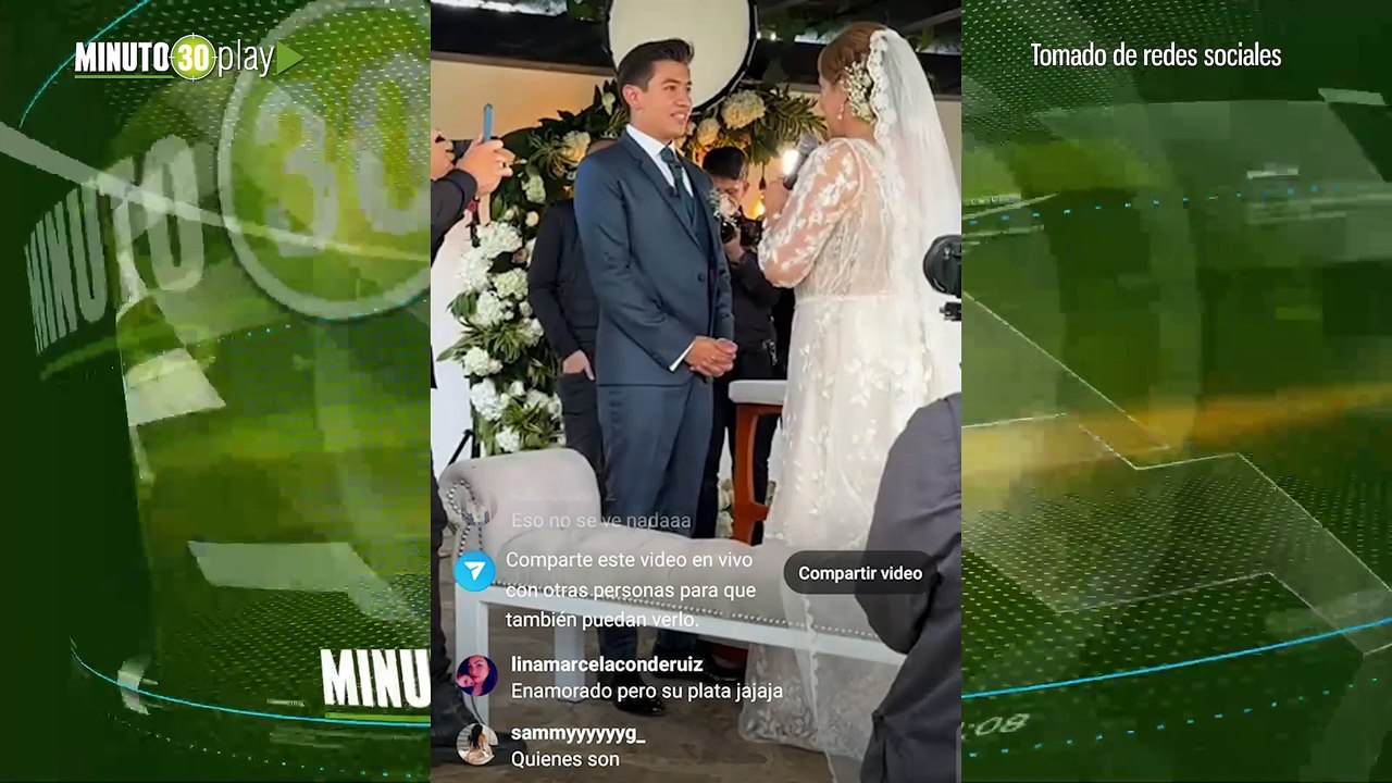 Se casaron Alina Lozano y Jim Velásquez llegaron al altar