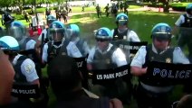 Manifestaciones violentas afuera de la Casa Blanca