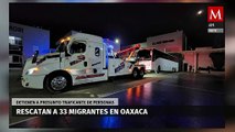 En Oaxaca, rescatan a 33 migrantes que viajaban en autobús turístico