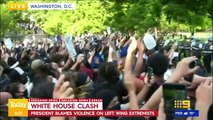 Manifestantes de Washington piden a la policía que se arrodille en solidaridad