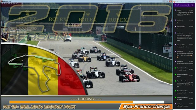 F1Brain S3 | 2015 : GP de Belgique 10/16 - qualifs & courses | rFactor IA league